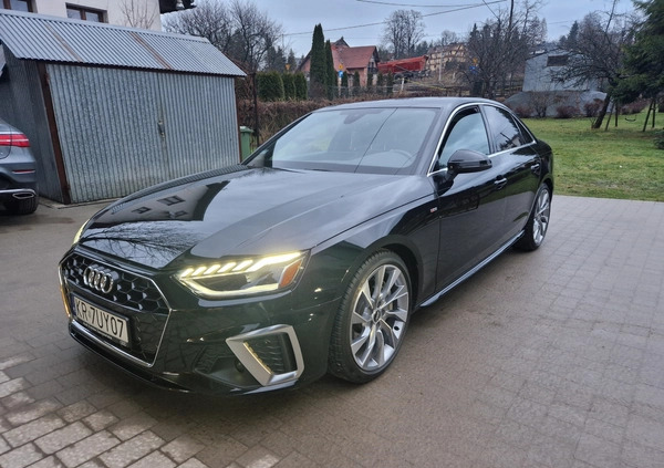 Audi A4 cena 147000 przebieg: 55000, rok produkcji 2020 z Pieniężno małe 232